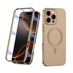 Zastitna maska (futrola) 360 COLOR MagSafe - iPhone 16 Pro Max (6.9) zlatna (MS).