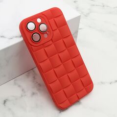 Zastitna maska (futrola) 3D WALL - iPhone 14 Pro Max (6.7) crvena (MS).