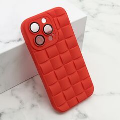 Zastitna maska (futrola) 3D WALL - iPhone 14 Pro (6.1) crvena (MS).