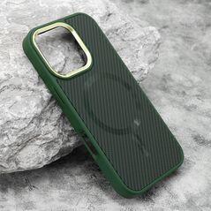Zastitna maska (futrola) CARBON MagSafe - iPhone 16 Pro (6.3) zelena (MS).