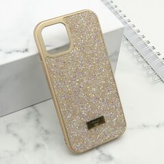 Zastitna maska (futrola) DIAMOND SELECTION - iPhone 12 zlatna (MS).