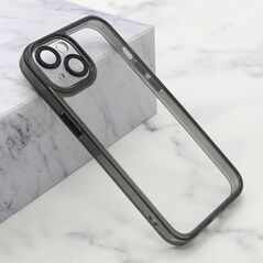 Zastitna maska (futrola) DIAMOND LENS - iPhone 15 crna (MS).