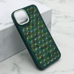Zastitna maska (futrola) CRYSTAL SPARK - Iphone 14 (6.1) zelena (MS).