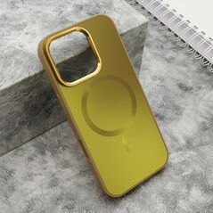 Zastitna maska (futrola) COLOR METAL MagSafe - iPhone 16 Pro (6.3) zlatna (MS).