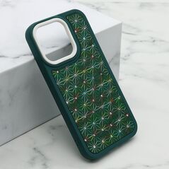 Zastitna maska (futrola) CRYSTAL SPARK - Iphone 14 Pro (6.1) zelena (MS).