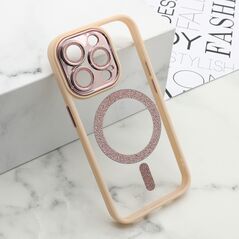 Zastitna maska (futrola) DIAMOND MagSafe - iPhone 15 Pro (6.1) roze (MS).