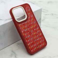 Zastitna maska (futrola) CRYSTAL SPARK - Iphone 14 Pro (6.1) crvena (MS).