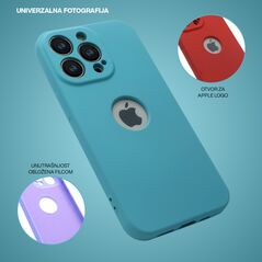 Zastitna maska (futrola) COLOR VISION - iPhone 12 tirkizna (MS).