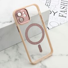 Zastitna maska (futrola) DIAMOND MagSafe - iPhone 12 roze (MS).