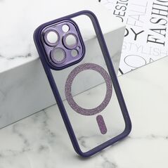 Zastitna maska (futrola) DIAMOND MagSafe - iPhone 15 Pro (6.1) ljubicasta (MS).