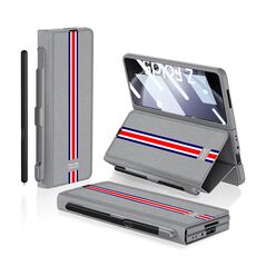 Zastitna maska (futrola) ELEGANT RED LINE - Samsung F946 Galaxy Z Fold 5 5G siva (MS).