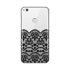 Zastitna ultra tanka (skin) maska / futrola PRINT - Huawei Honor 8 Lite/P8 Lite (2017)/P9 Lite (2017) crni Lace.