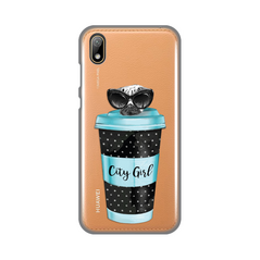 Zastitna ultra tanka (skin) maska / futrola PRINT - Huawei Y5 (2019)/Honor 8S 2019/2020 City Coffee.