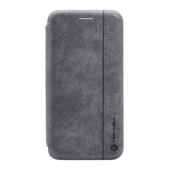 Zastitna maska (futrola) Teracell Leather - Huawei P40 Pro siva.