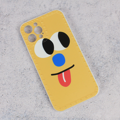 Zastitna maska (futrola) Smile face - iPhone 12 Pro 6.1 zuta.