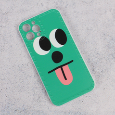 Zastitna maska (futrola) Smile face - iPhone 12 Pro 6.1 zelena.