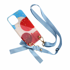 Zastitna maska (futrola) Fashion Strap Glitter - iPhone 12 Pro Max 6.7 plava.