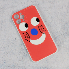 Zastitna maska (futrola) Smile face - iPhone 11 Pro crvena.