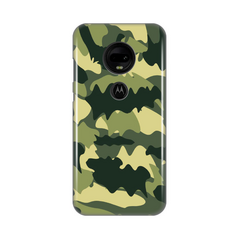 Zastitna ultra tanka (skin) maska / futrola PRINT - Motorola Moto E7 Army.