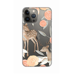 Zastitna ultra tanka (skin) maska / futrola PRINT - iPhone 13 Pro Max 6.7 Flower Deer.