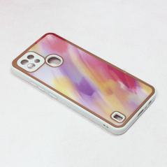 Zastitna maska (futrola) Candy Marble - Realme C21 bela.