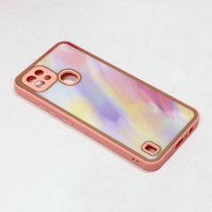 Zastitna maska (futrola) Candy Marble - Realme C21 svetlo ljubicasta.