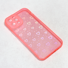 Zastitna maska (futrola) Heart Color IMD - iPhone 12 Pro 6.1 roze.