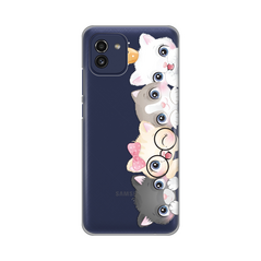 Zastitna ultra tanka (skin) maska / futrola PRINT - Samsung A035 Galaxy A03 Cats.