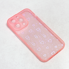 Zastitna maska (futrola) Heart Color IMD - iPhone 13 Pro roze.