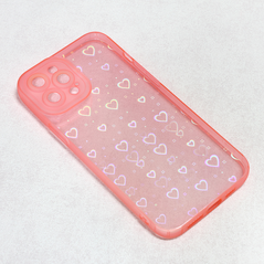 Zastitna maska (futrola) Heart Color IMD - iPhone 12 Pro Max 6.7 roze.
