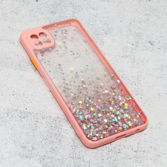 Zastitna maska (futrola) okvir Glitter - Samsung A226 Galaxy A22 5G roze.