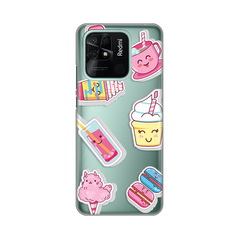 Zastitna ultra tanka (skin) maska / futrola PRINT - Xiaomi Redmi 10C Ice cream.