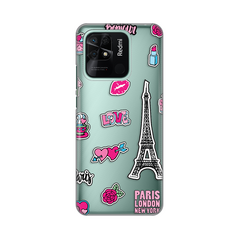 Zastitna ultra tanka (skin) maska / futrola PRINT - Xiaomi Redmi 10C Love Paris.