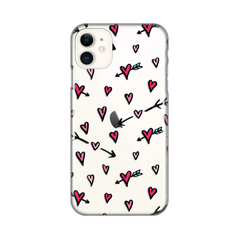 Zastitna ultra tanka (skin) maska / futrola PRINT - iPhone 11 6.1 Heart Pattern.