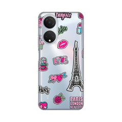 Zastitna ultra tanka (skin) maska / futrola PRINT - Huawei Honor X7 Love Paris.