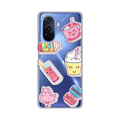 Zastitna ultra tanka (skin) maska / futrola PRINT - Huawei Nova Y70/Nova Y70 Plus Ice cream.