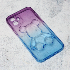 Zastitna maska (futrola) Violet bear - iPhone 12 6.1 tip 2.