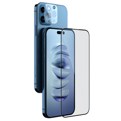 stitno Staklo Staklena folija (zastitno kaljeno staklo) za ekran Nillkin 2u1 HD - iPhone 14 Pro crna.