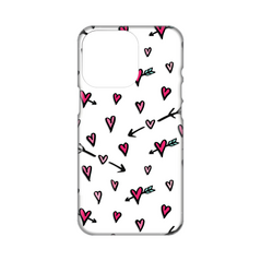 Zastitna ultra tanka (skin) maska / futrola PRINT - iPhone 14 Pro Heart Pattern.
