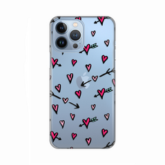 Zastitna ultra tanka (skin) maska / futrola PRINT - iPhone 13 Pro Max 6.7 Hearts Pattern.