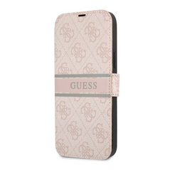 Zastitna maska (futrola) Guess Stripe Bk Pu - iPhone 13 roze (GUBKP13M4GDPI).