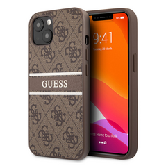 Zastitna maska (futrola) Guess Stripe - iPhone 13 braon (GUHCP13M4GDBR).