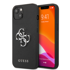 Zastitna maska (futrola) Guess Saffiano Big - iPhone 13 crna (GUHCP13MSA4GSBK).