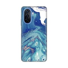 Zastitna silikonska maska (futrola) PRINT - Huawei nova Y70 Blue Marble.