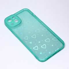 Zastitna maska (futrola) Heart Color IMD - iPhone 14 Plus mint.