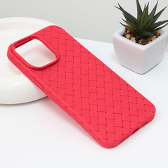 Zastitna maska (futrola) Weave case - iPhone 14 Pro Max 6.7 crvena.