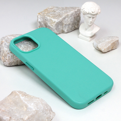 Zastitna maska (futrola) Beautiful Shine Leather iPhone 14 mint.