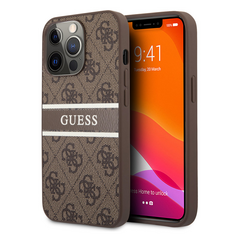 Zastitna maska (futrola) Guess Stripe - iPhone 13 Pro braon (GUHCP13L4GDBR).