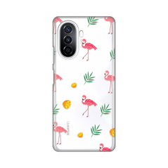 Zastitna ultra tanka (skin) maska / futrola PRINT - Huawei Nova Y70/Nova Y70 Plus Flamingos.