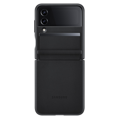 Samsung Zastitna maska (futrola) kozna na preklop - Samsung F721 Galaxy Z Flip 4 crna (EF-VF721-LBE).